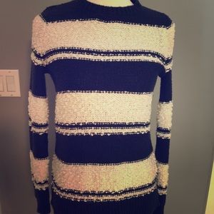 Abercrombie Blue/White Striped Sweater Size 15/16
